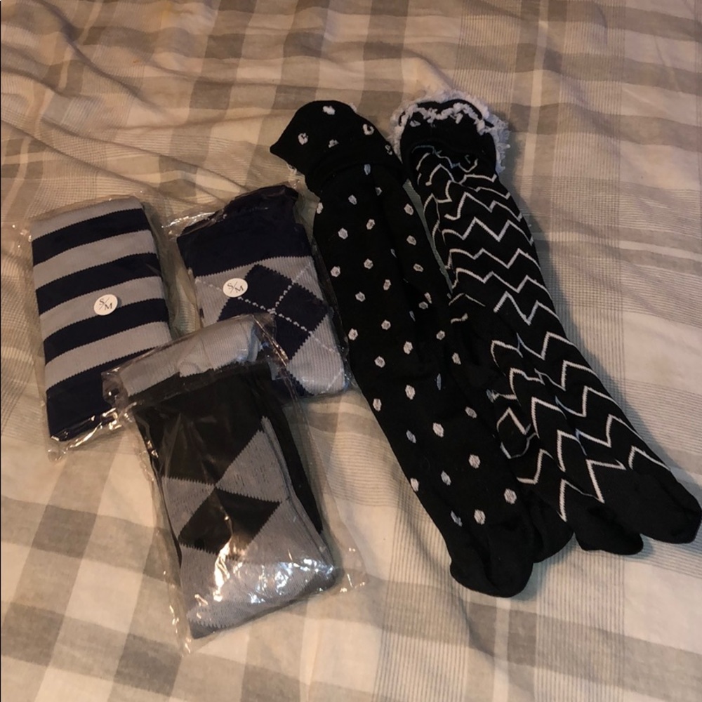5 pairs of knee socks